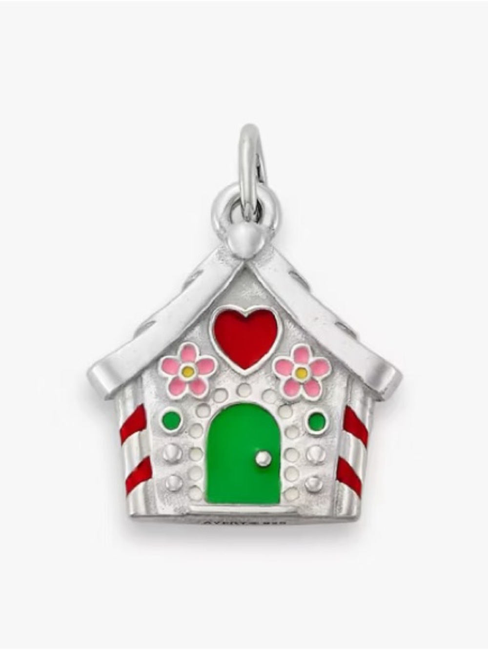 James Avery Sterling Silver Holiday Gingerbread House Christmas Charm